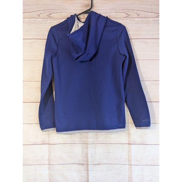 UNDER ARMOUR HOODIE YOUTH LARGE PURPLE PINK PULLOVER STORM HOODED SWEATSHIRT - Picture 2 of 6